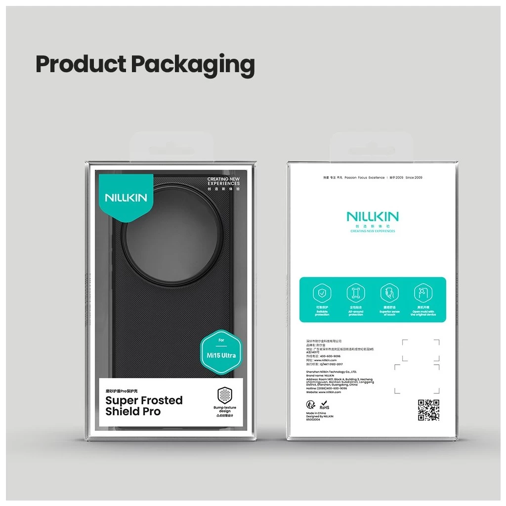 Nillkin Super Frosted PRO hátlaptok Xiaomi 15 Ultra készülékhez fekete