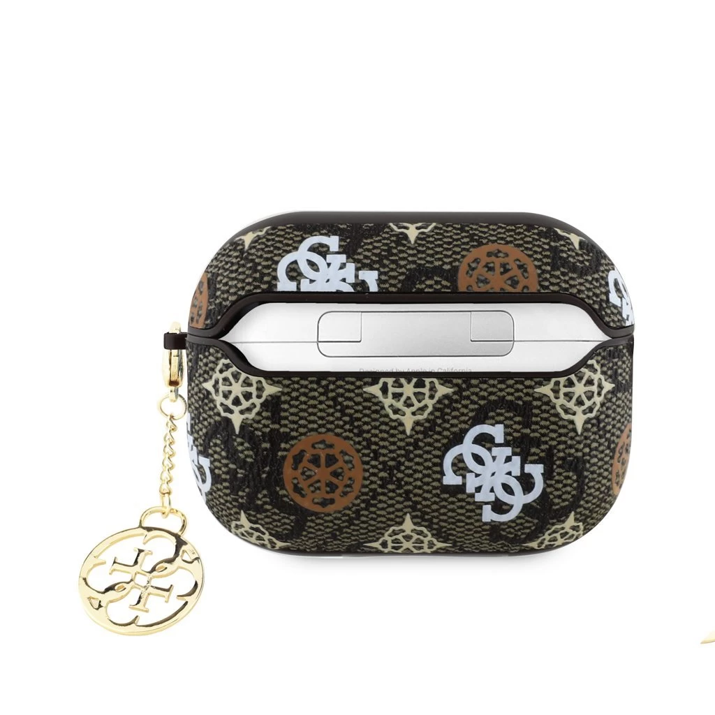 Guess PU 4G Peony Charm tok AirPods 3 készülékhez barna