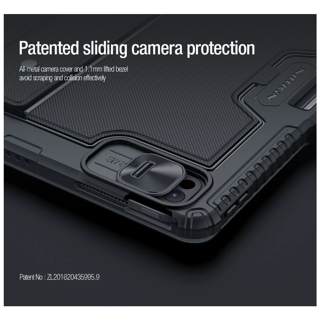 Nillkin Bumper Combo billentyűzetes tok (Backlit Version) iPad Pro 13 2024 készülékhez fekete