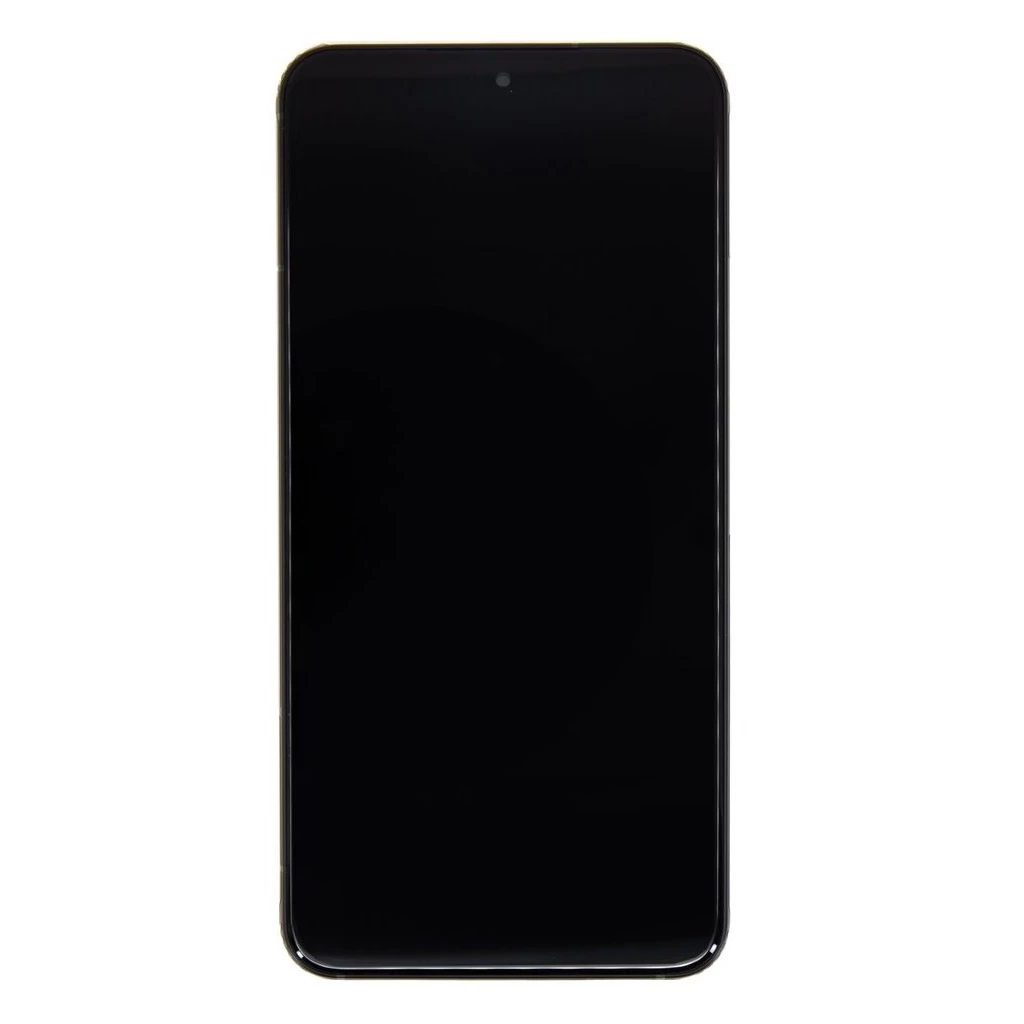 LCD kijelző + érintő egység + elülső üveg Samsung S901B Galaxy S22 készülékhez, szürke (Service Pack)
