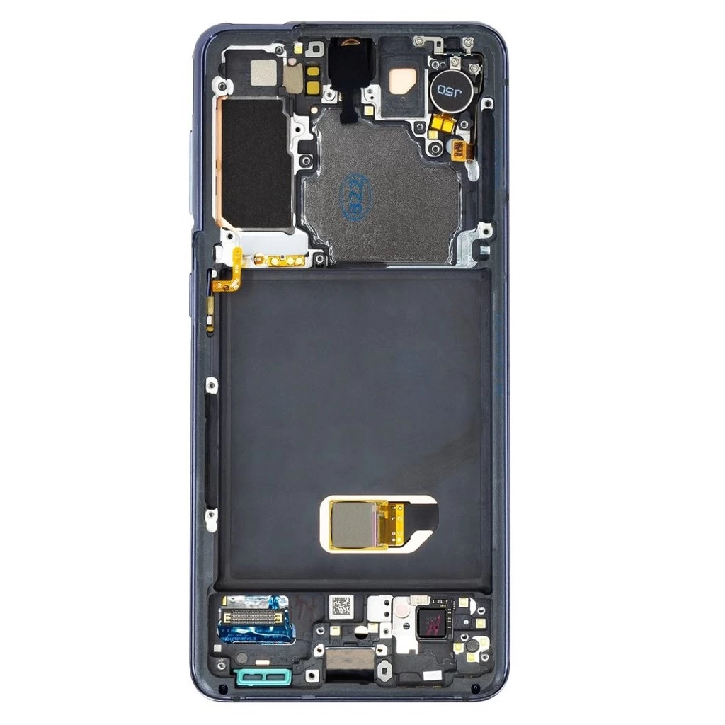 LCD kijelző + érintő egység Samsung SM-G991 Galaxy S21 készülékhez, kamera nélküli, szürke (Service Pack)