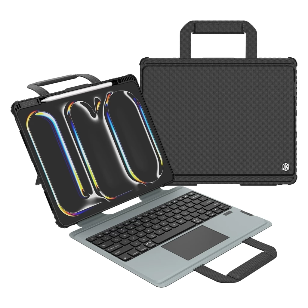 Nillkin Bumper GO billentyűzetes tok (Backlit Version) iPad Pro 13 2024 készülékhez fekete