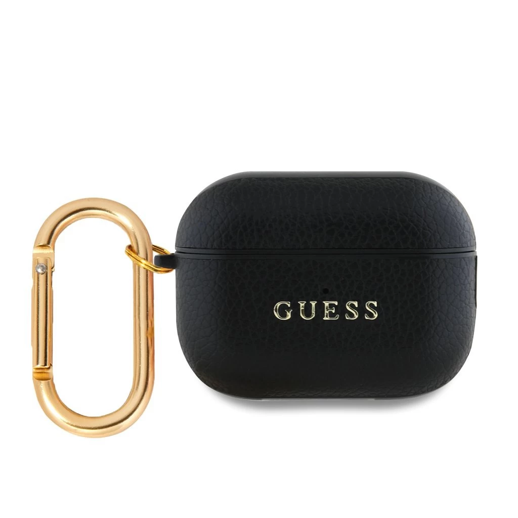 Guess PU Grained Classic Logo tok AirPods Pro 2 készülékhez fekete