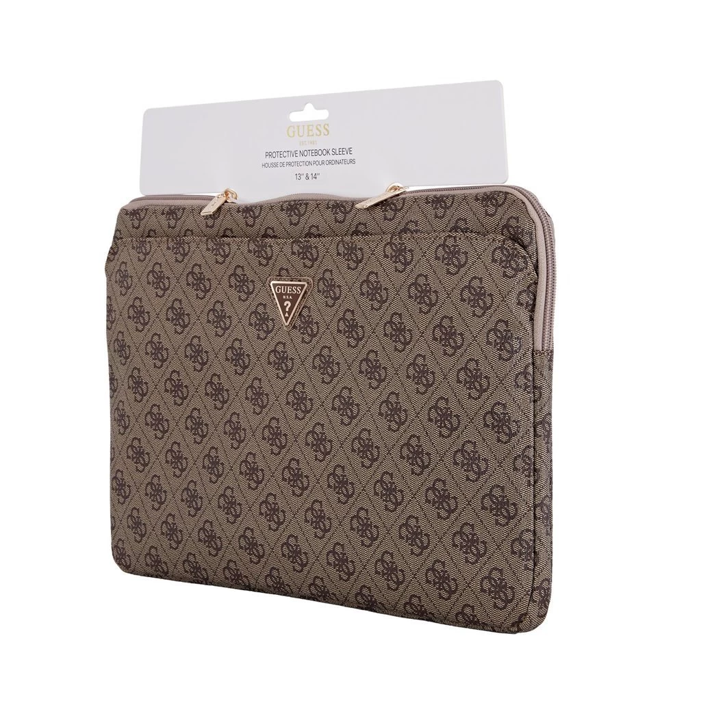 Guess PU 4G Triangle Logo tok Notebook 14″ készülékhez barna