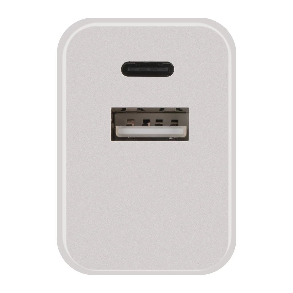 H20AC-E10 20W utazó töltő Dual USB-A + USB-C fehér