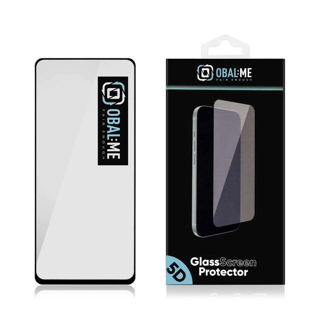 OBAL:ME 5D üveg kijelzővédő Motorola G35 készülékhez fekete