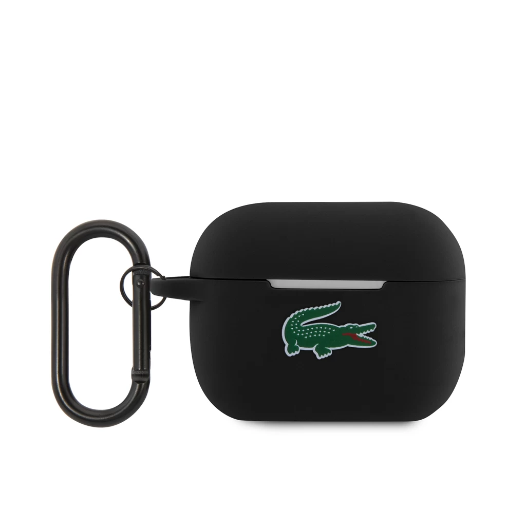 Lacoste Liquid Silicone Croc Logo tok AirPods Pro készülékhez fekete