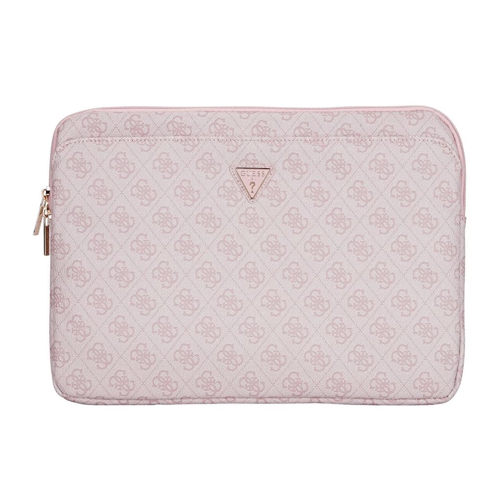 Guess PU 4G Triangle Logo tok Notebook 14″ készülékhez rózsaszín