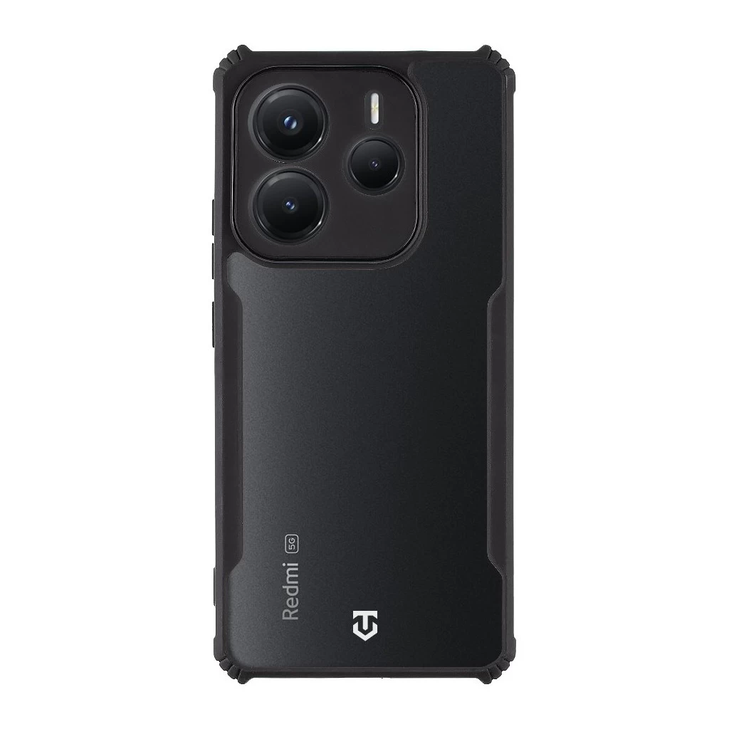 Tactical Quantum Stealth tok Xiaomi Redmi Note 14 5G készülékhez, átlátszó/fekete