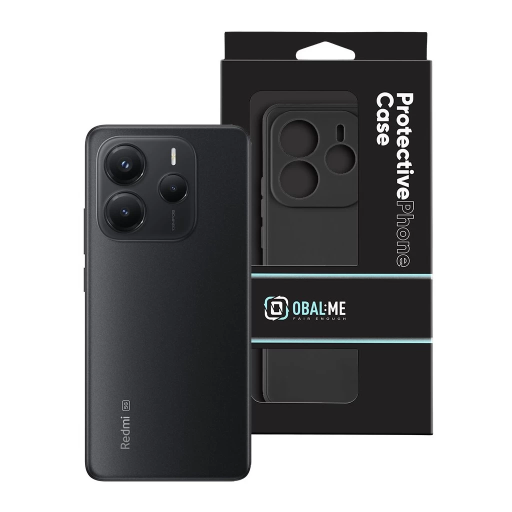 OBAL:ME Matte TPU tok Xiaomi Redmi Note 14 5G készülékhez fekete