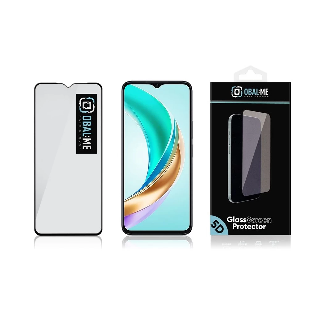 OBAL:ME 5D üveg kijelzővédő Honor X6b készülékhez fekete