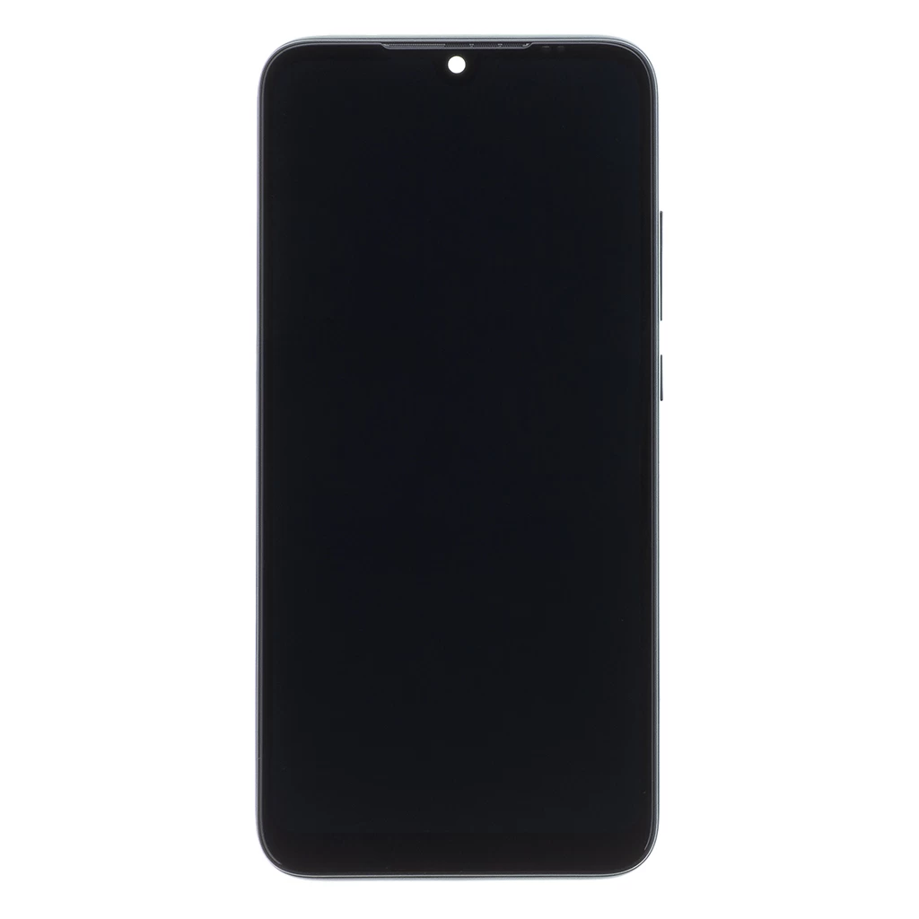 LCD kijelző + érintő egység + elülső tok Xiaomi Redmi 7 készülékhez fekete