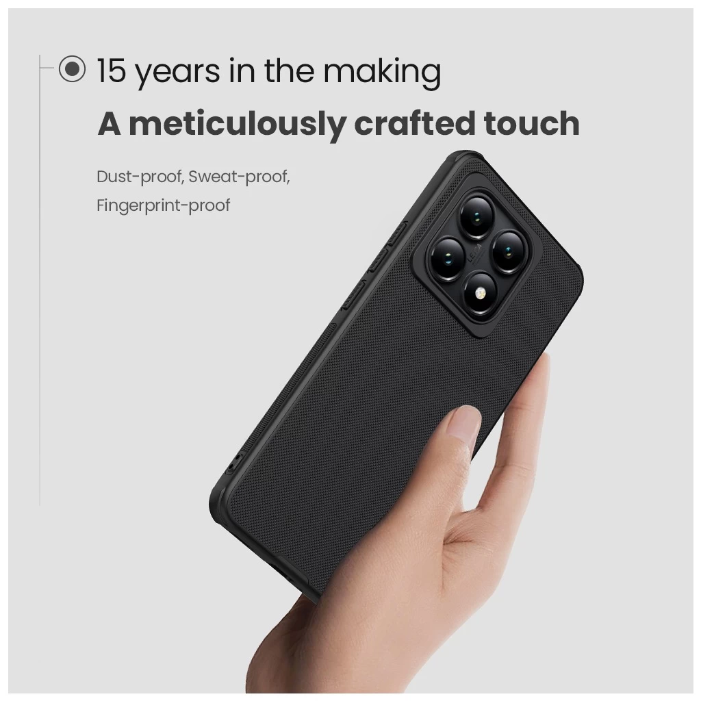 Nillkin Super Frosted PRO mágneses tok Xiaomi 14T készülékhez fekete