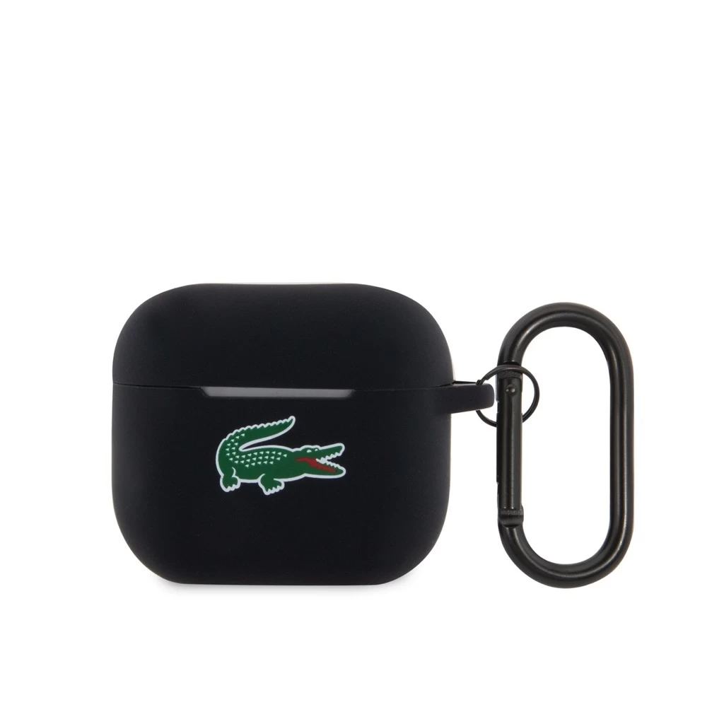 Lacoste Liquid Silicone Croc Logo tok AirPods 3 készülékhez fekete