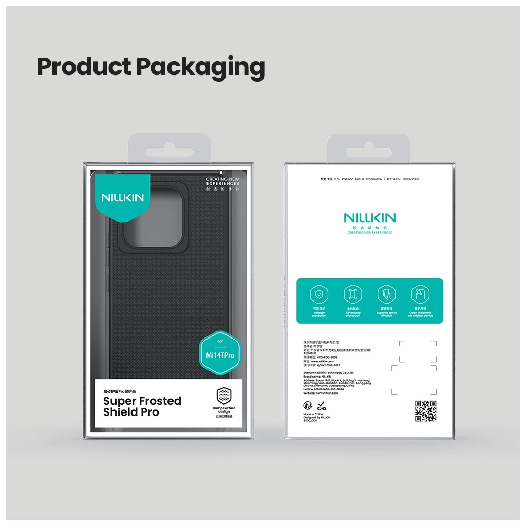 Nillkin Super Frosted PRO háttaltok Xiaomi 14T Pro készülékhez fekete