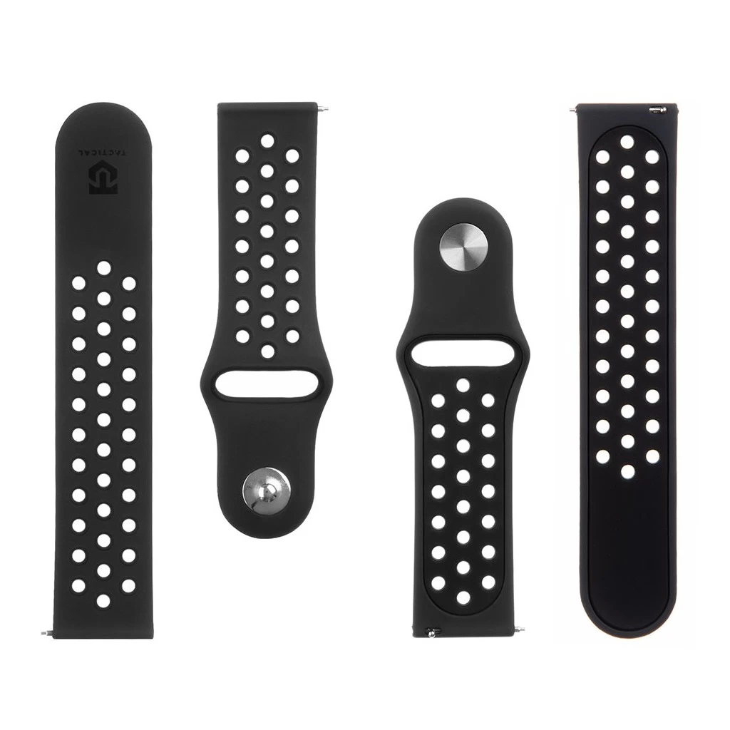 Tactical 234 Dupla szilikon szíj 22mm fekete