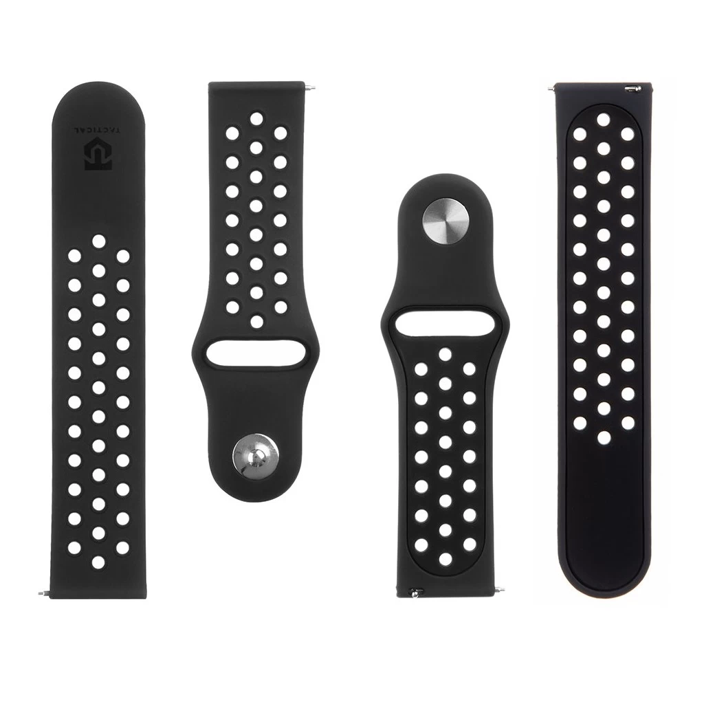 Tactical 234 Dupla szilikon szíj 22mm fekete