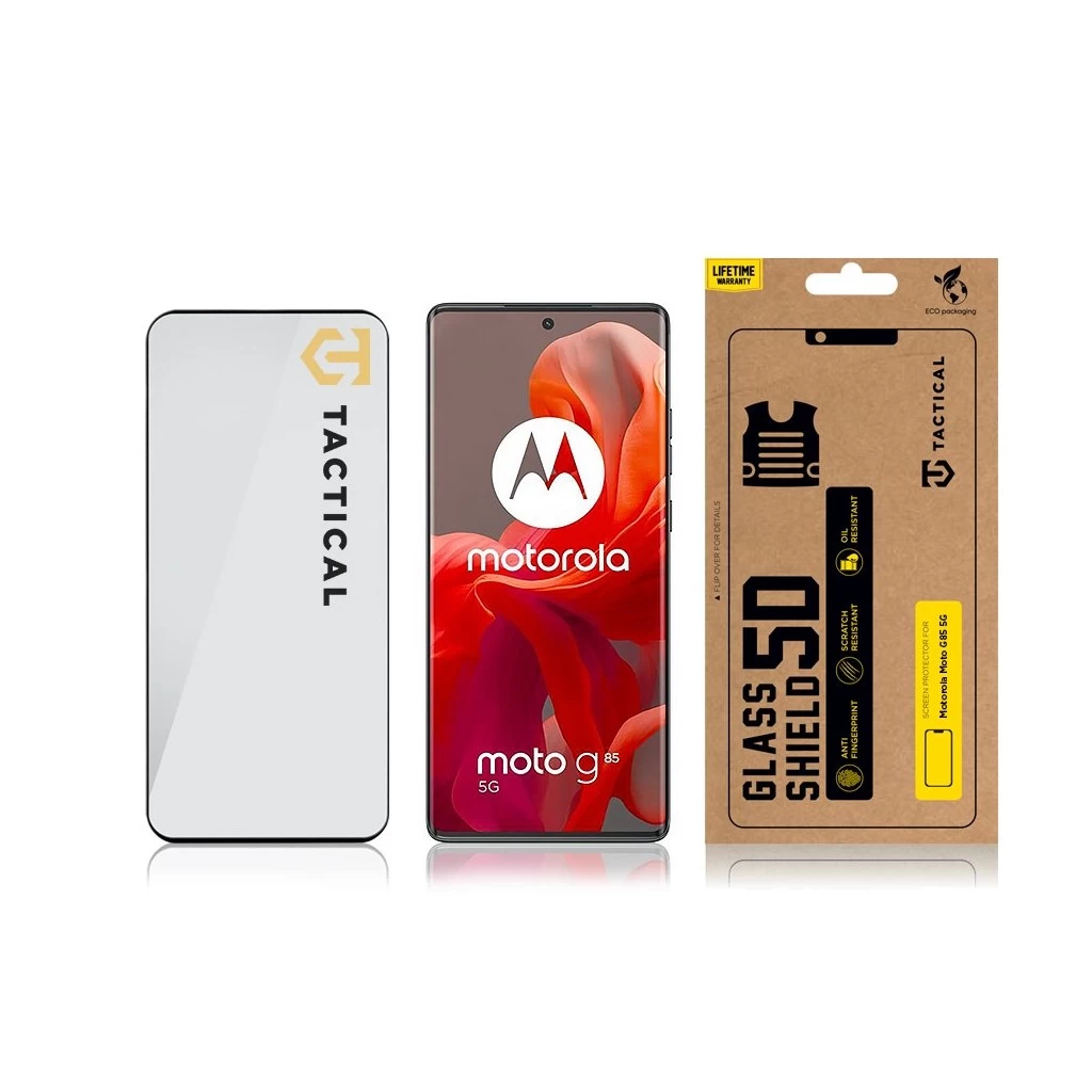 Tactical Glass Shield 5D a Motorola G85 5G készülékhez fekete