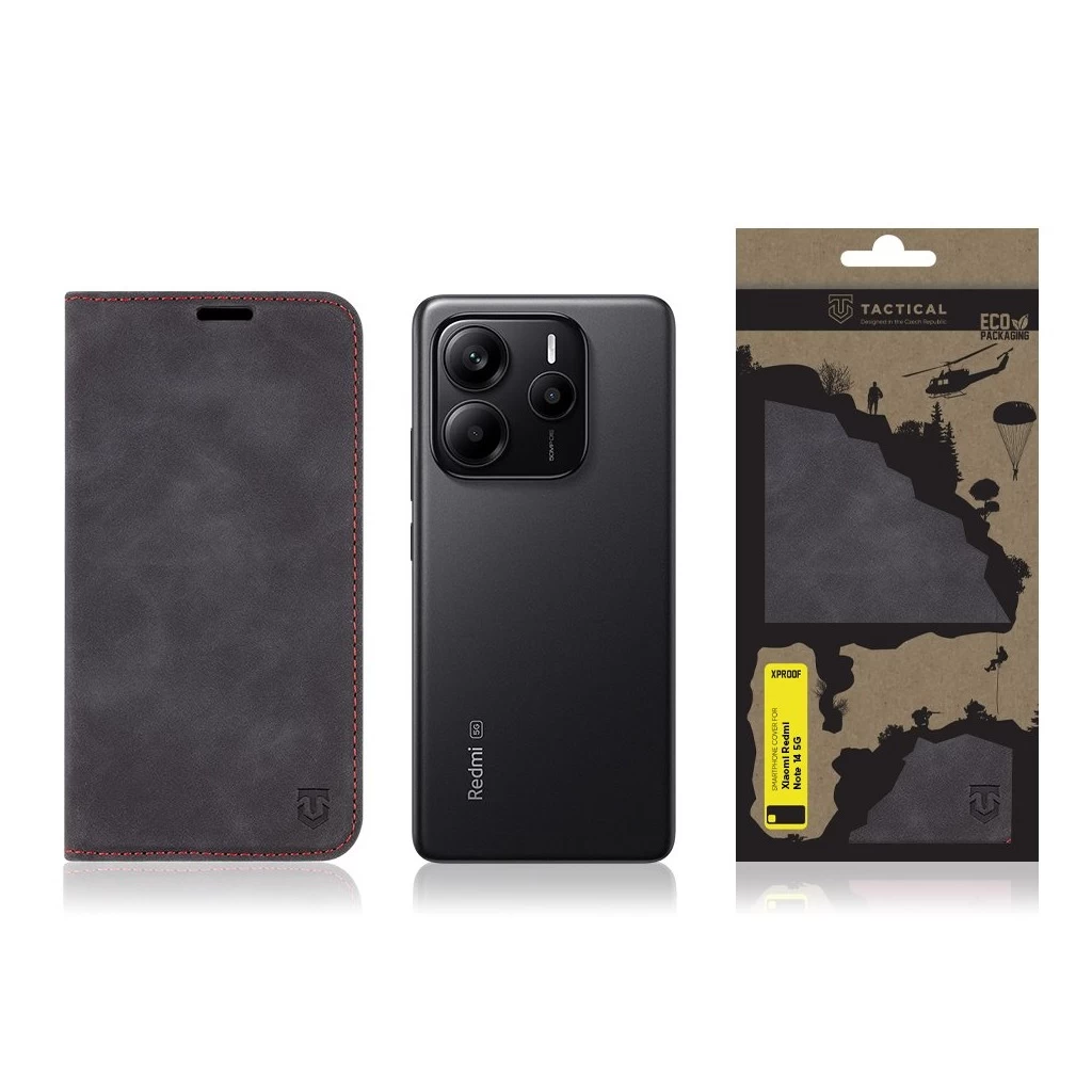 Tactical Xproof Black Hawk tok Xiaomi Redmi Note 14 5G készülékhez fekete