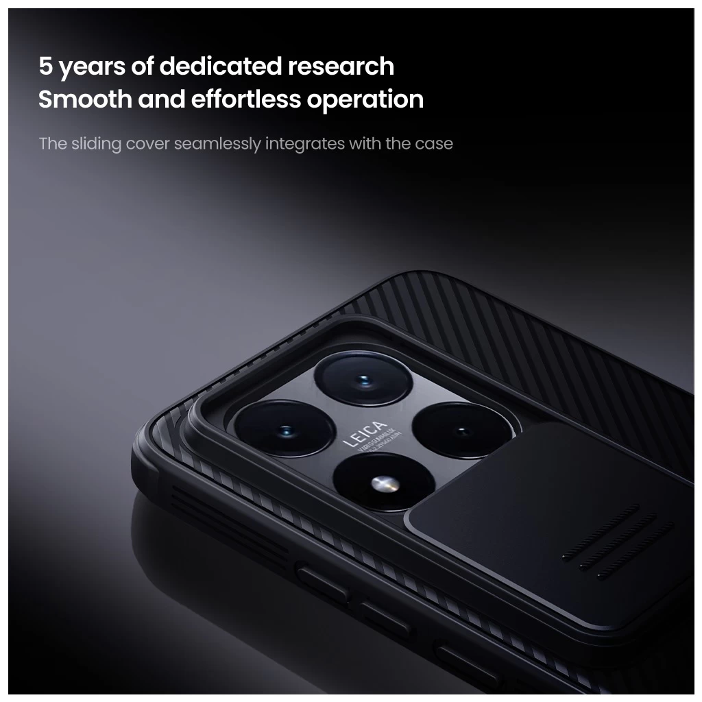 Nillkin CamShield PRO kemény tok Xiaomi 14T készülékhez fekete