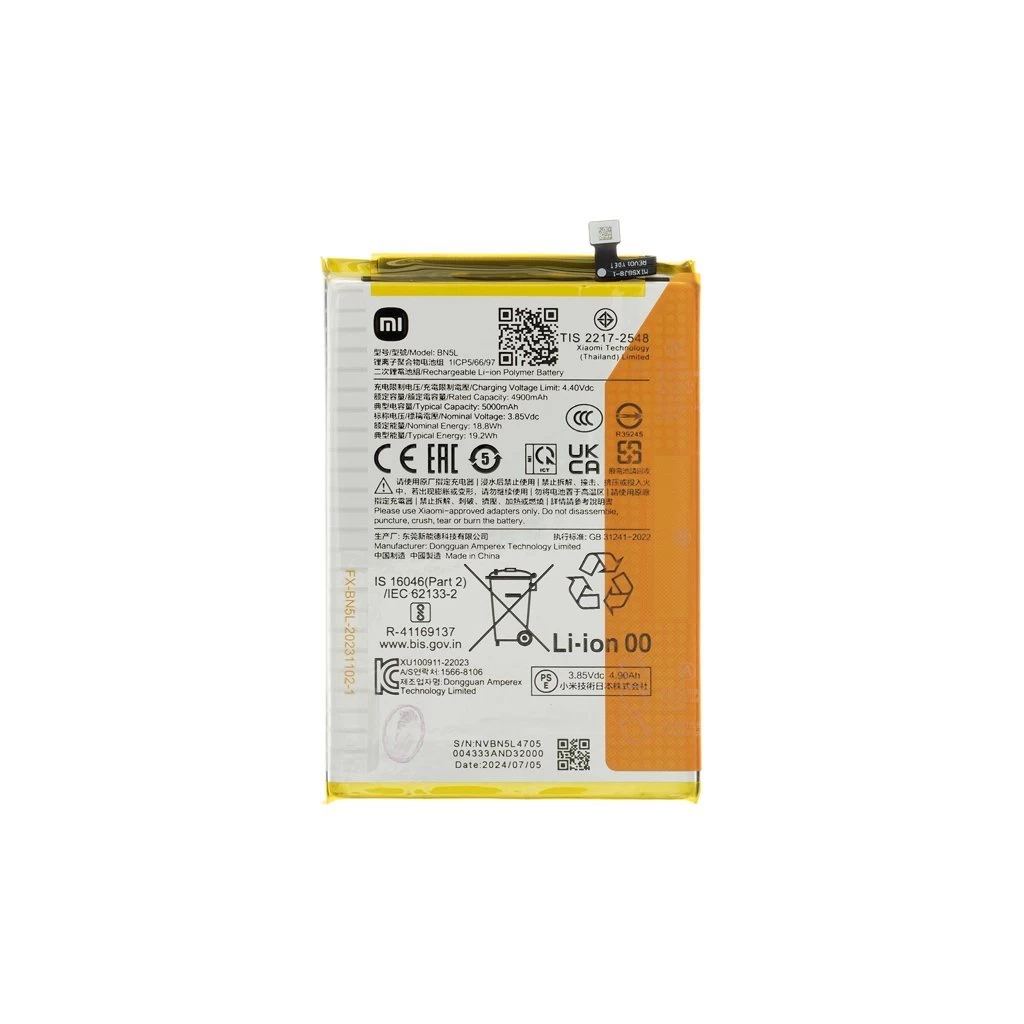 BN5L Xiaomi Original akkumulátor 5000mAh (Service Pack)