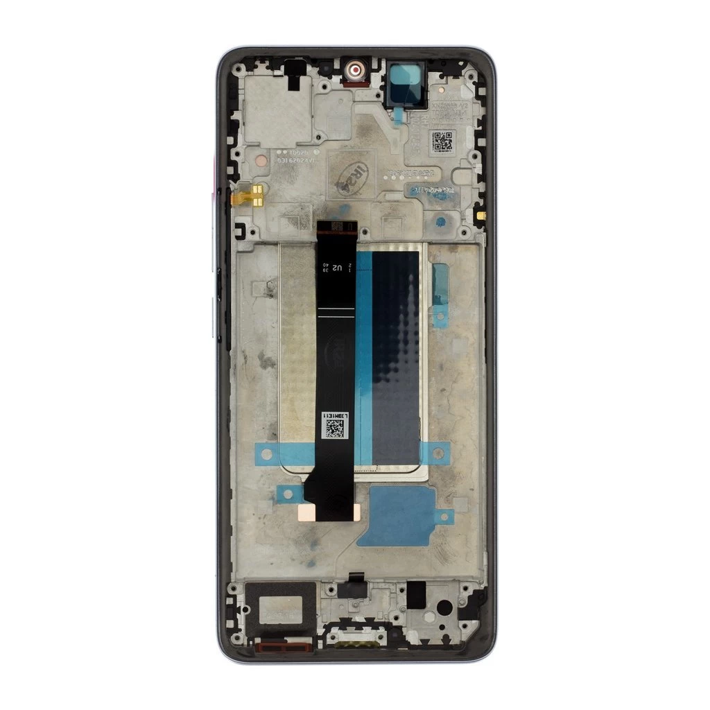 LCD kijelző + érintő egység + elülső tok Xiaomi Redmi Note 13 Pro+ 5G készülékhez lila