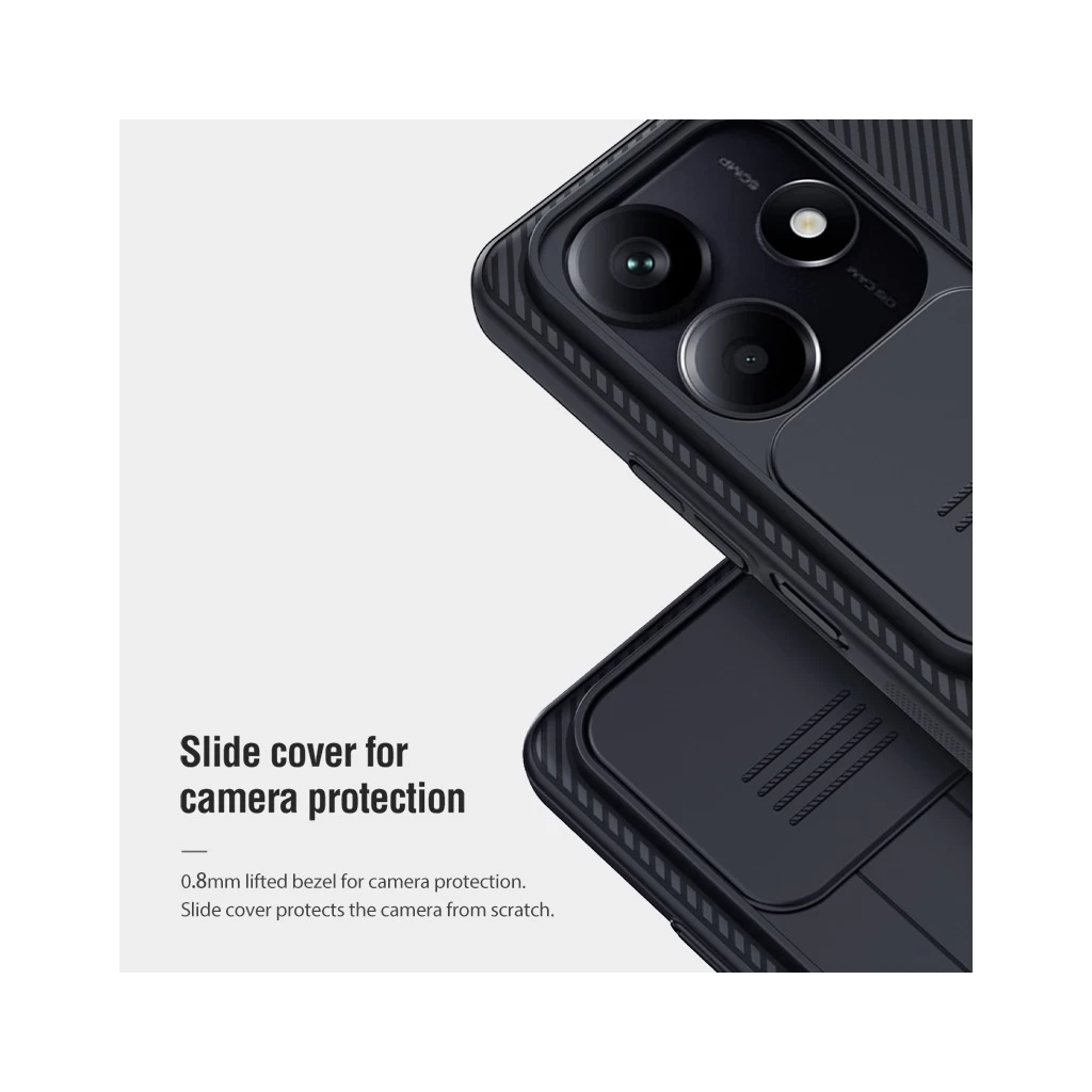 Nillkin CamShield kemény tok Xiaomi Redmi Redmi Note 14 5G készülékhez kék