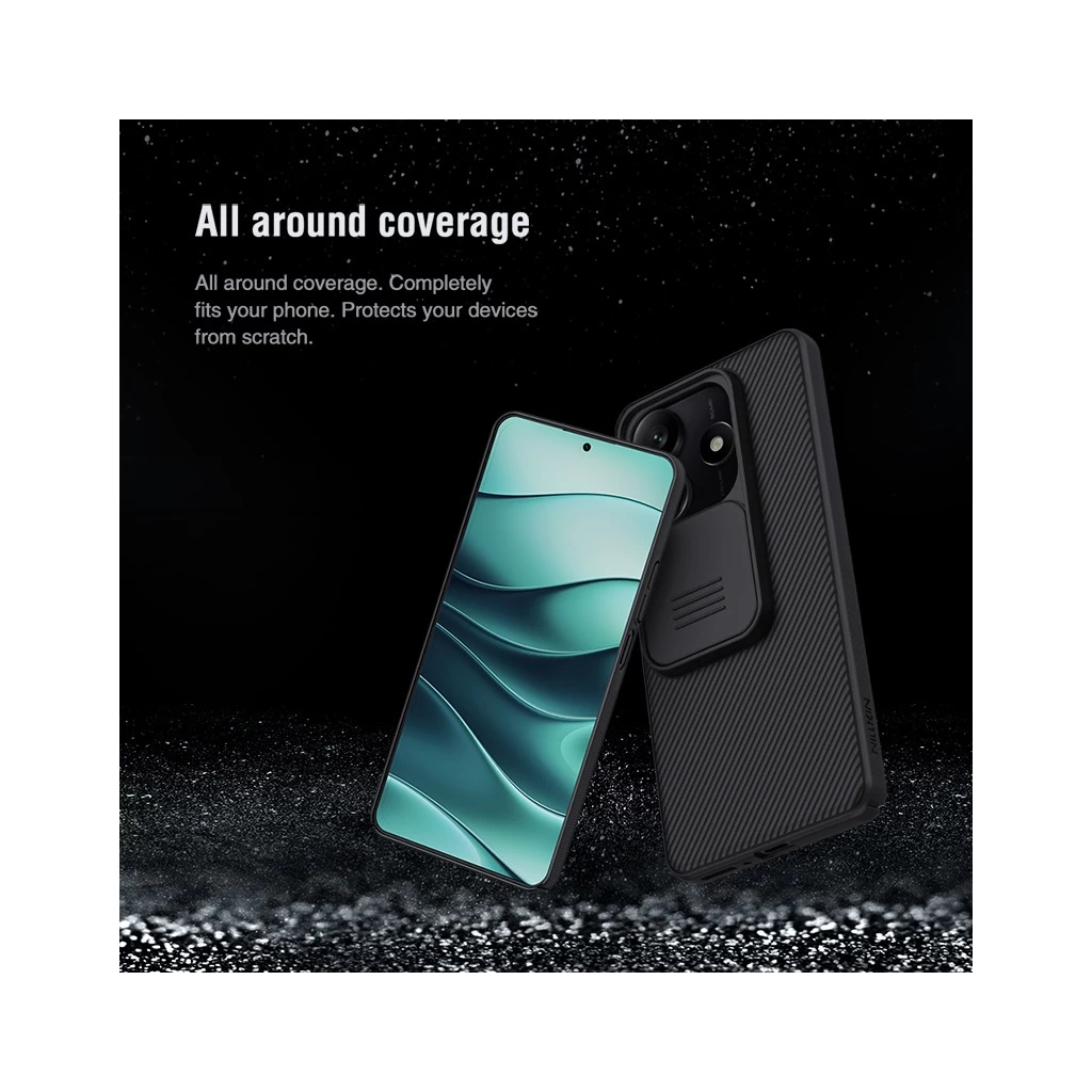 Nillkin CamShield kemény tok Xiaomi Redmi Redmi Note 14 5G készülékhez kék