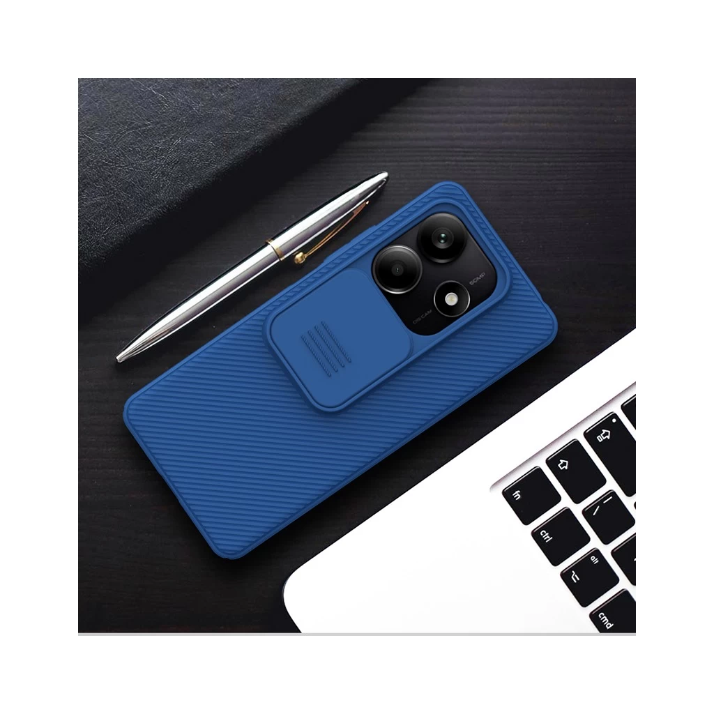 Nillkin CamShield kemény tok Xiaomi Redmi Redmi Note 14 5G készülékhez kék