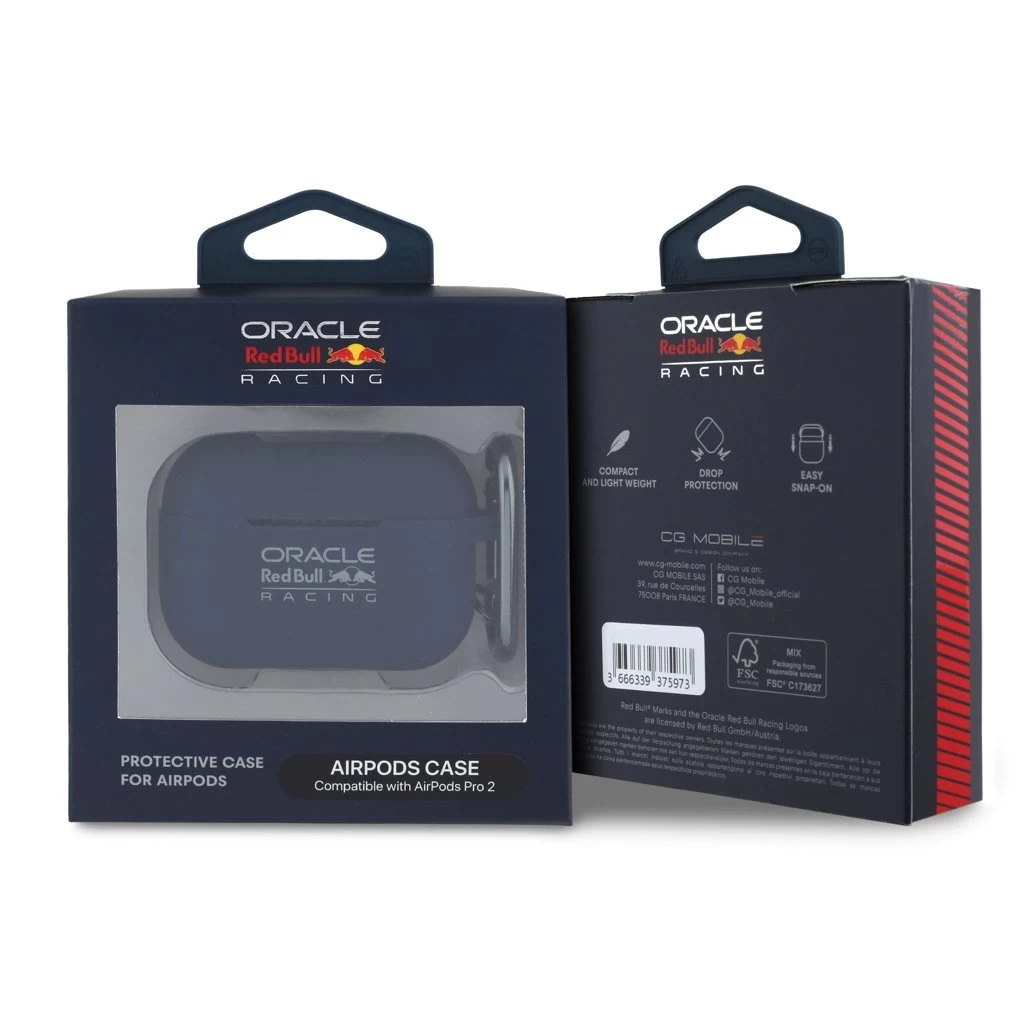 Red Bull szilikon tok AirPods Pro 2 készülékhez tengerészkék