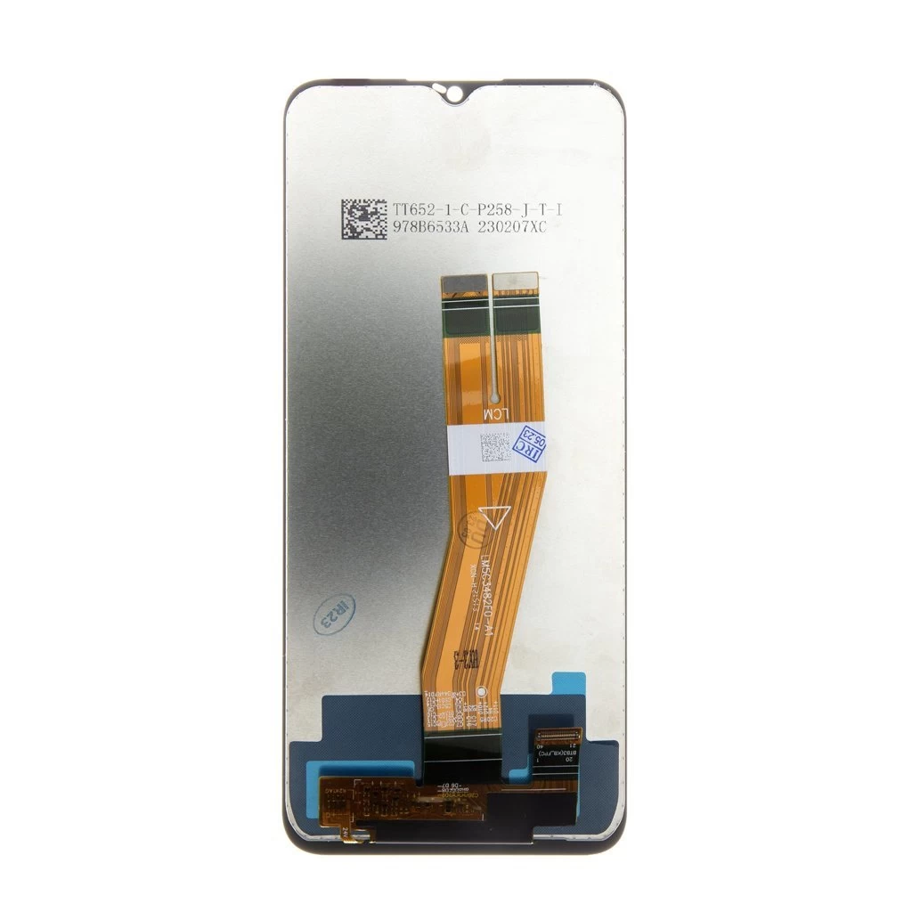 LCD kijelző + érintőegység Samsung A025G Galaxy A02s készülékhez fekete