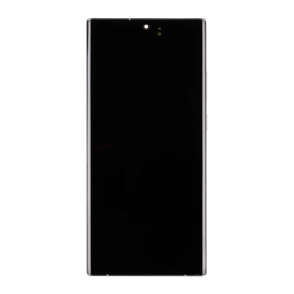 LCD kijelző és érintő egység Samsung N985/N986 Galaxy Note 20 Ultra készülékhez 4G/5G No Camera (Service Pack) Mystic fehér