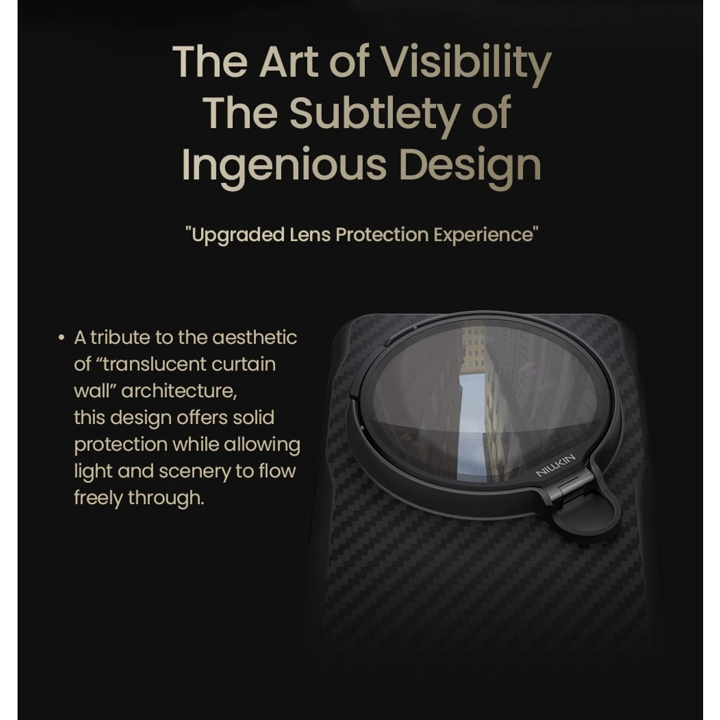 Nillkin CarboProp Aramid mágneses tok Xiaomi 15 Ultra készülékhez fekete/átlátszó