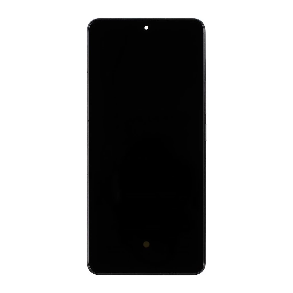 LCD kijelző + érintő egység + elülső tok a Poco X6 5G készülékhez fekete