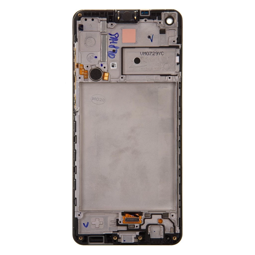LCD kijelző + érintő egység Samsung A217F Galaxy A21s készülékhez fekete (Service Pack)