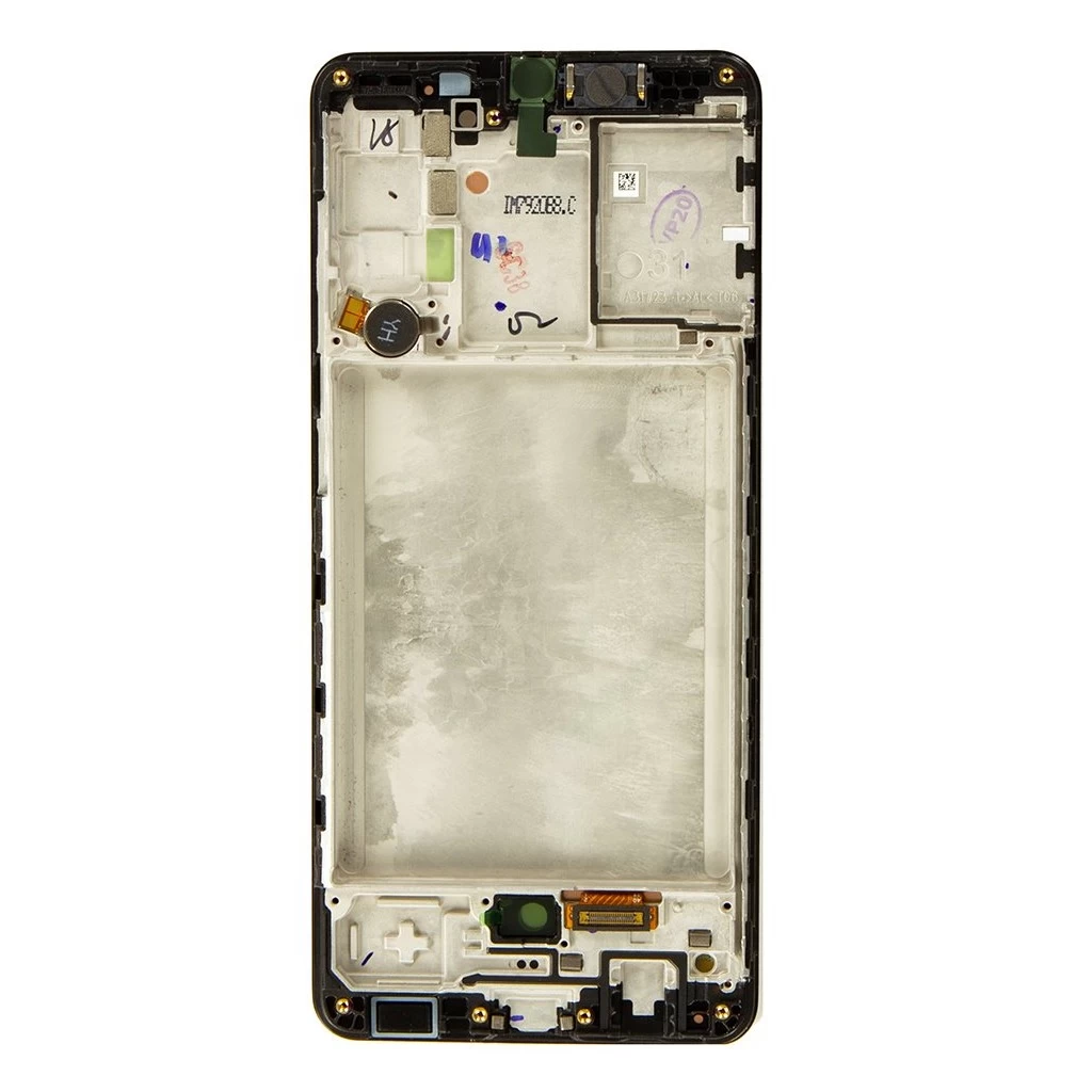 LCD kijelző + érintőegység Samsung A315F Galaxy A31 készülékhez fekete (Service Pack)