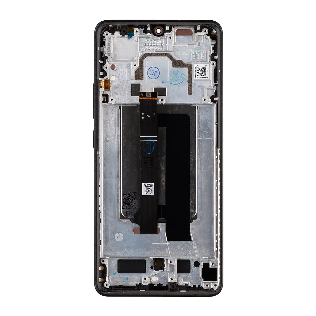 LCD kijelző + érintő egység + elülső tok a Poco X6 Pro 5G készülékhez fekete