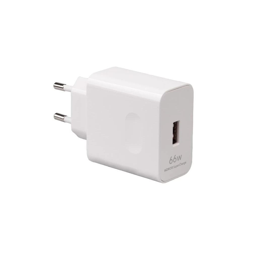 HN-110600E00 Honor Super Charge USB-A utazótöltő 66W fehér (Service Pack)