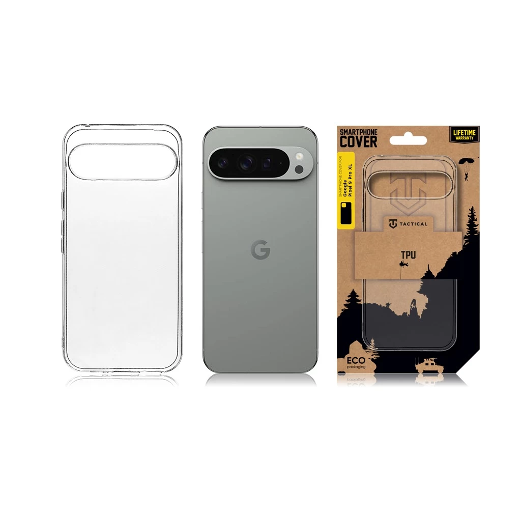 Tactical TPU tok Google Pixel 9 Pro XL készülékhez átlátszó