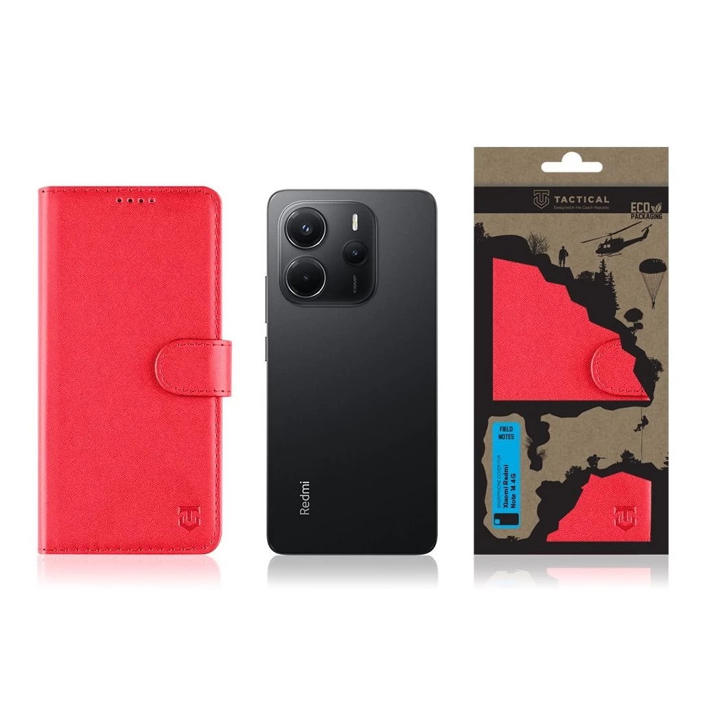 Tactical Field Notes Xiaomi Redmi Note 14 4G készülékhez – piros