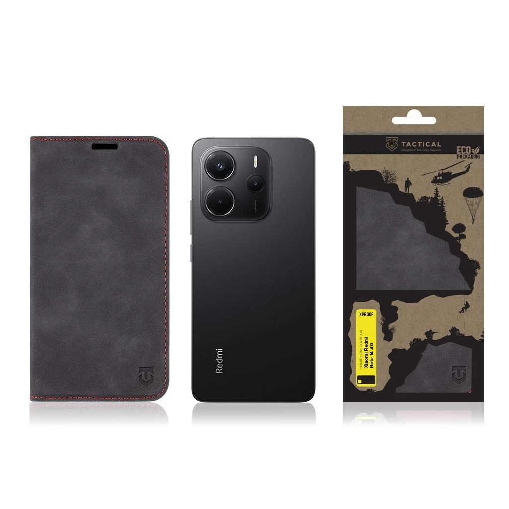 Tactical Xproof Xiaomi Redmi Note 14 4G készülékhez Black Hawk fekete