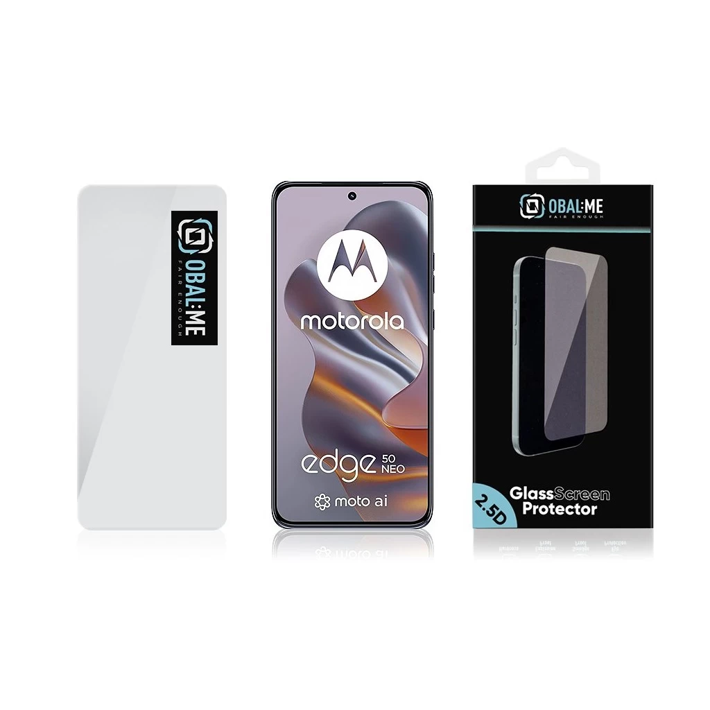 OBAL:ME 2.5D üvegkijelzővédő a Motorola Edge 50 Neo készülékhez – átlátszó