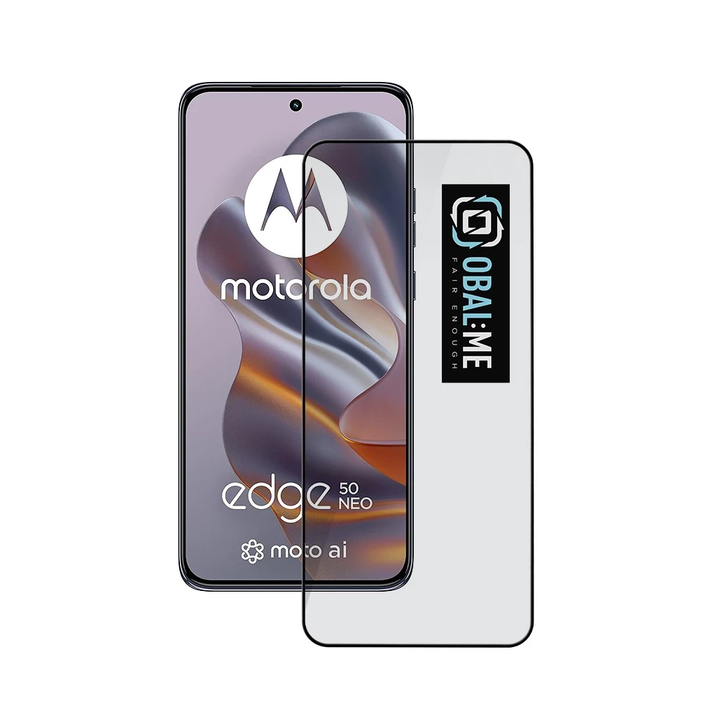 OBAL:ME 5D üveg kijelzővédő Motorola Edge 50 Neo készülékhez fekete