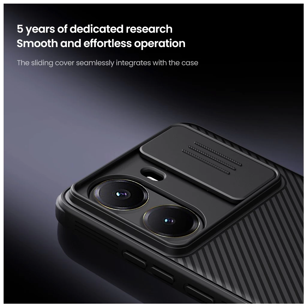 Nillkin CamShield PRO kemény tok Poco X7 Pro 5G készülékhez fekete