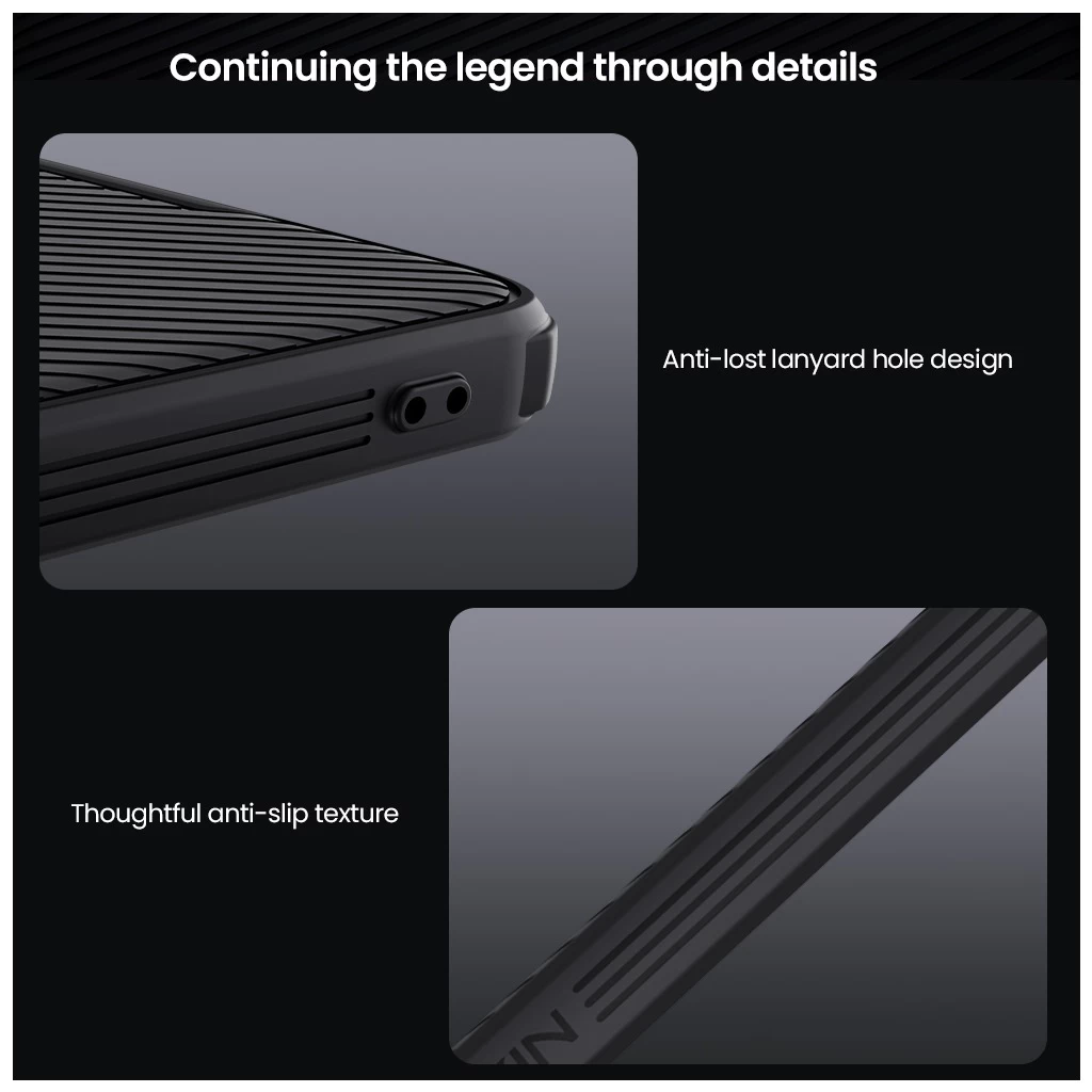 Nillkin CamShield PRO kemény tok Poco X7 Pro 5G készülékhez fekete