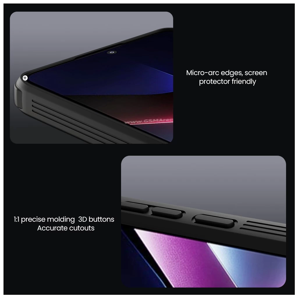 Nillkin CamShield PRO kemény tok Poco X7 Pro 5G készülékhez fekete