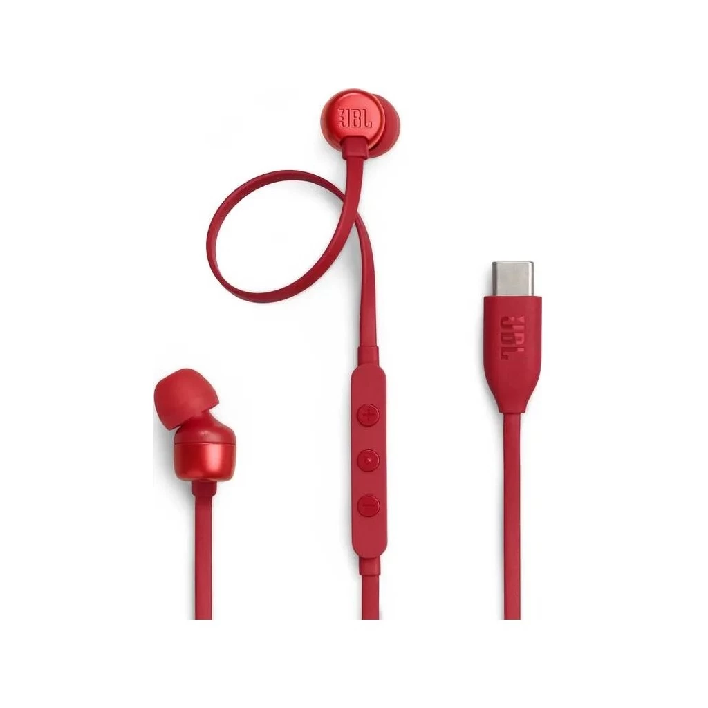 JBL Tune 310C In-Ear USB-C fülhallgatók piros JBL Tune 310C In-Ear USB-C fülhallgatók piros