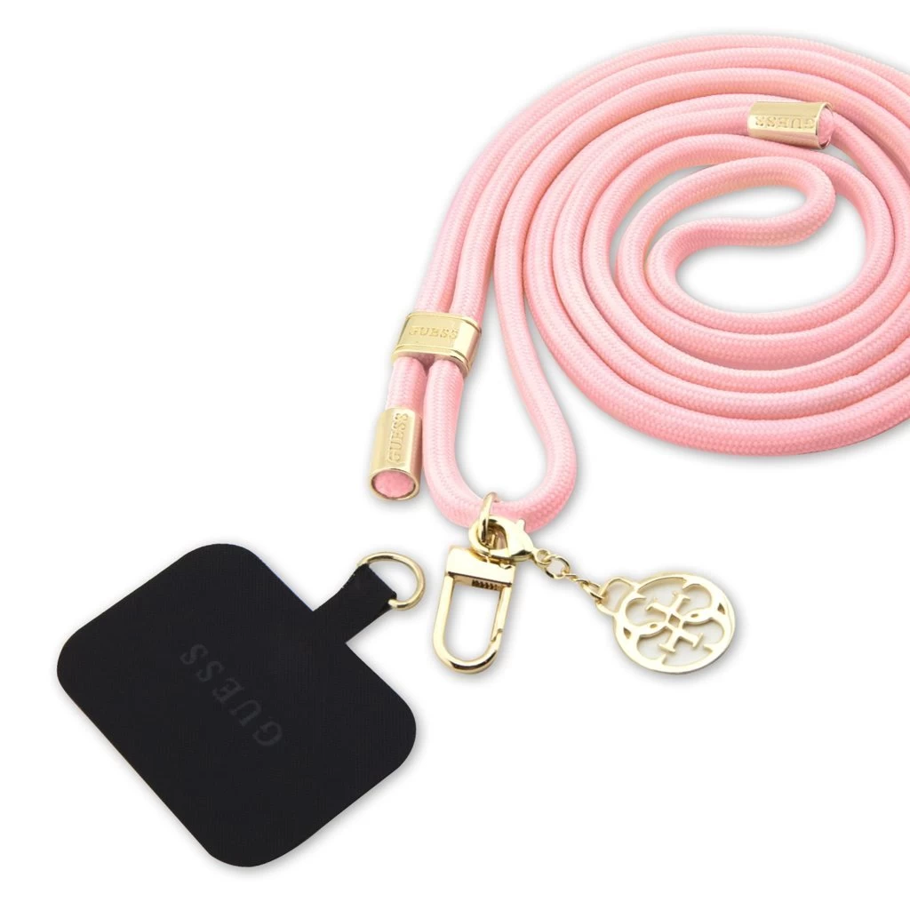 Guess vállpánt Cord 4G Charm arany/rózsaszín