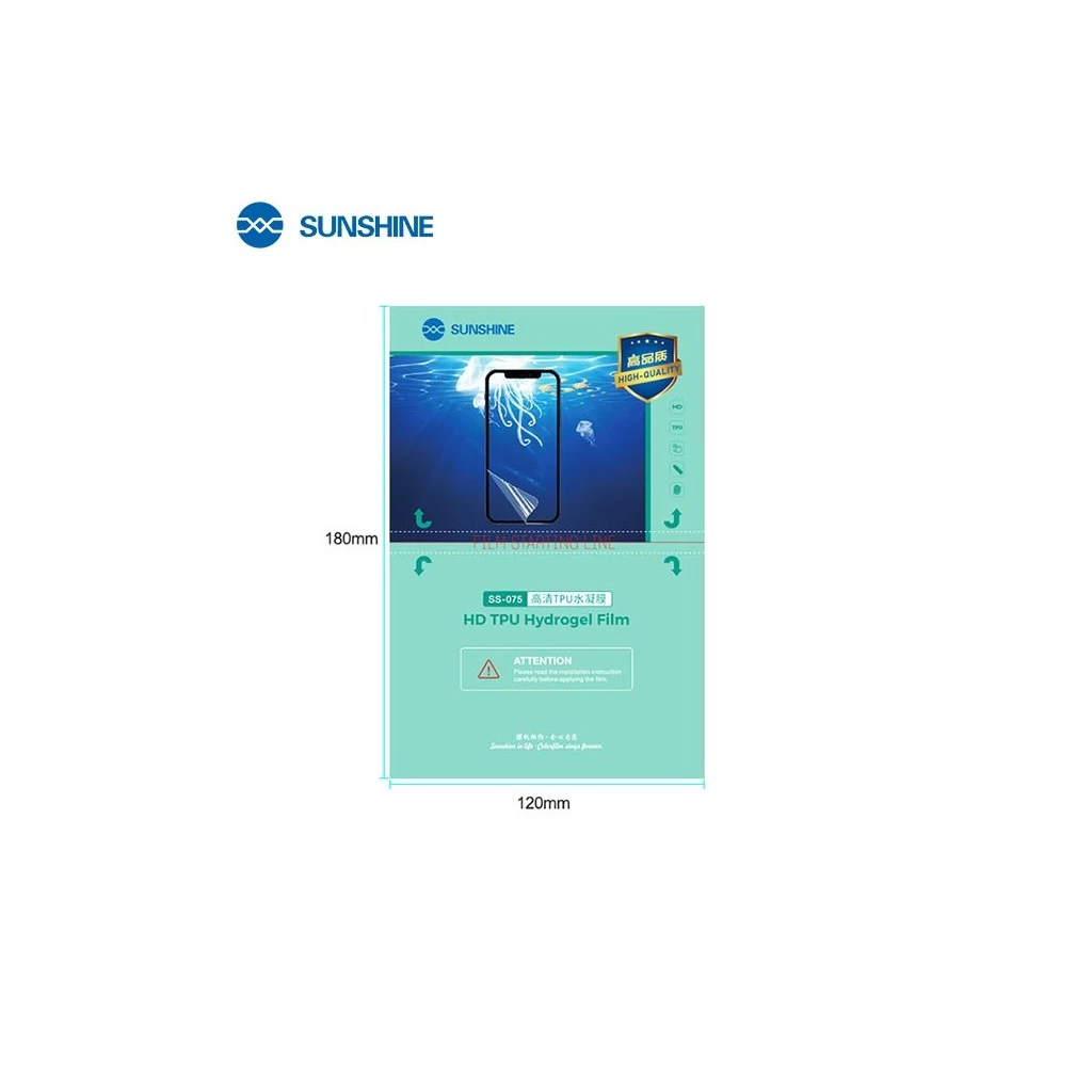 SUNSHINE SS-075 Hidrogel filmek okostelefonokhoz, 50 db SUNSHINE SS-075 Hidrogel filmek okostelefonokhoz, 50 db