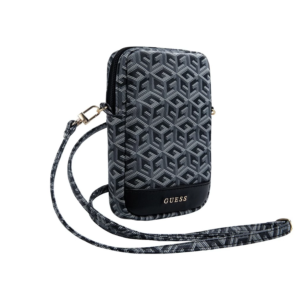 Guess PU G Cube pénztárca tok cipzáros fekete
